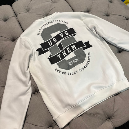Geedup Us vs Them G Logo Creweck 'White' (Second hand)