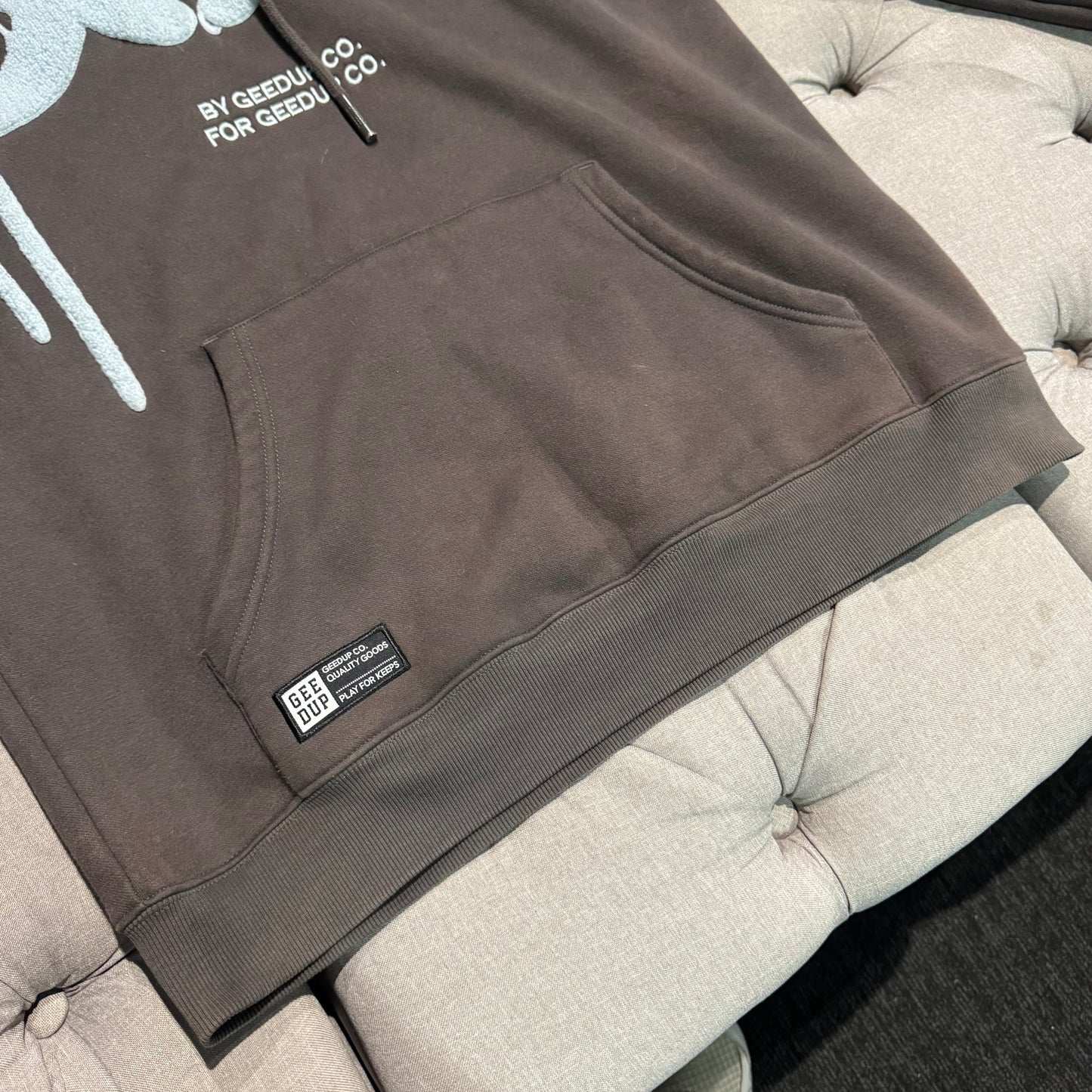 Geedup Handstyle 'Hoodie Graphite Baby Blue' (Second hand)