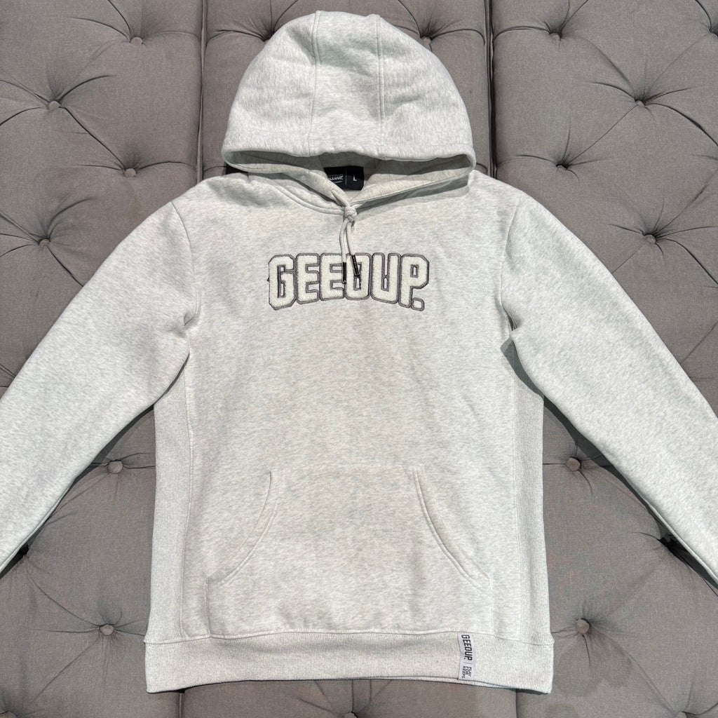 Geedup Play For Keeps Hoodie 'White Marle White' (Second hand)