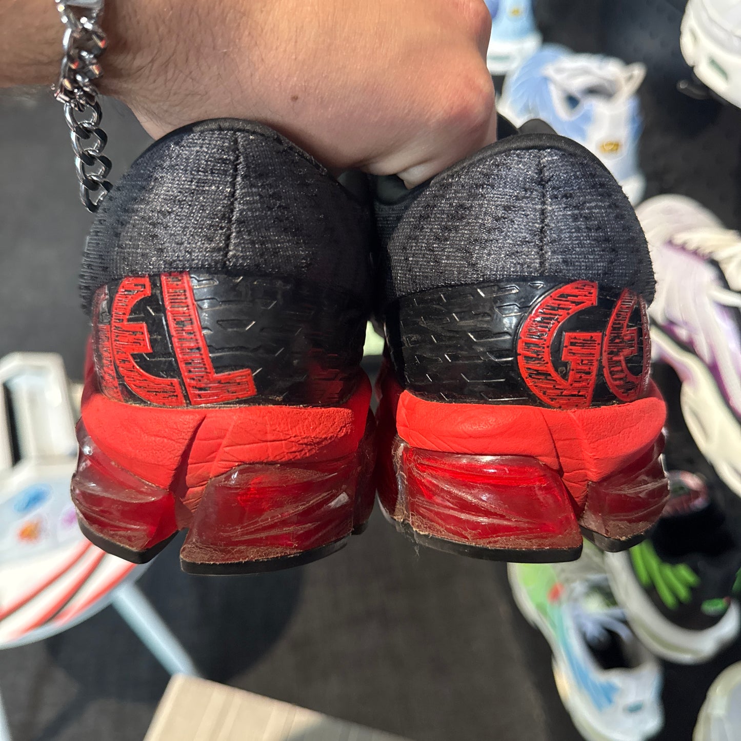 Asics Gel-Quantum 360 5 'Black Sheet Rock Red' (Second hand)