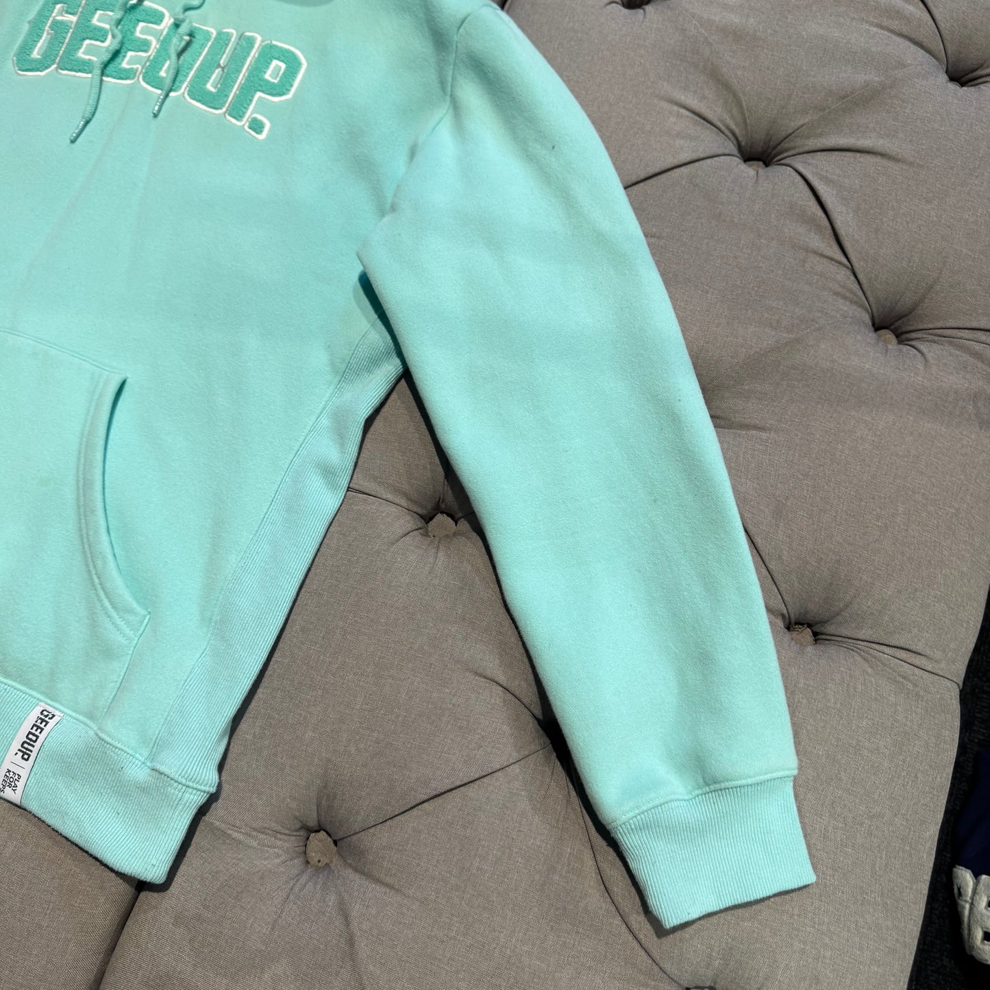 Geedup Play For Keeps Hoodie 'Teal' (Second hand)