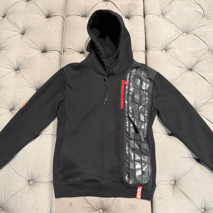 Geedup Sportsman Stripe Hoodie 'Black Red' (Second hand)