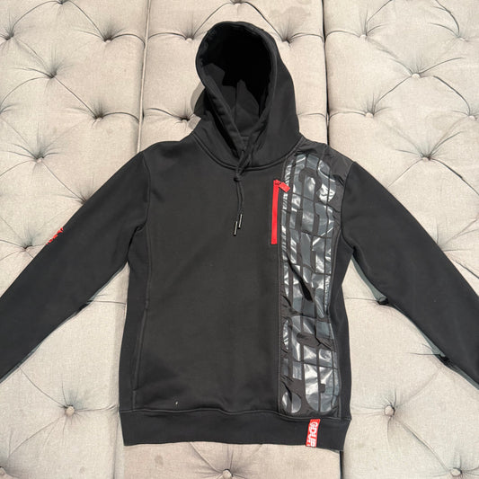 Geedup Sportsman Stripe Hoodie 'Black Red' (Second hand)