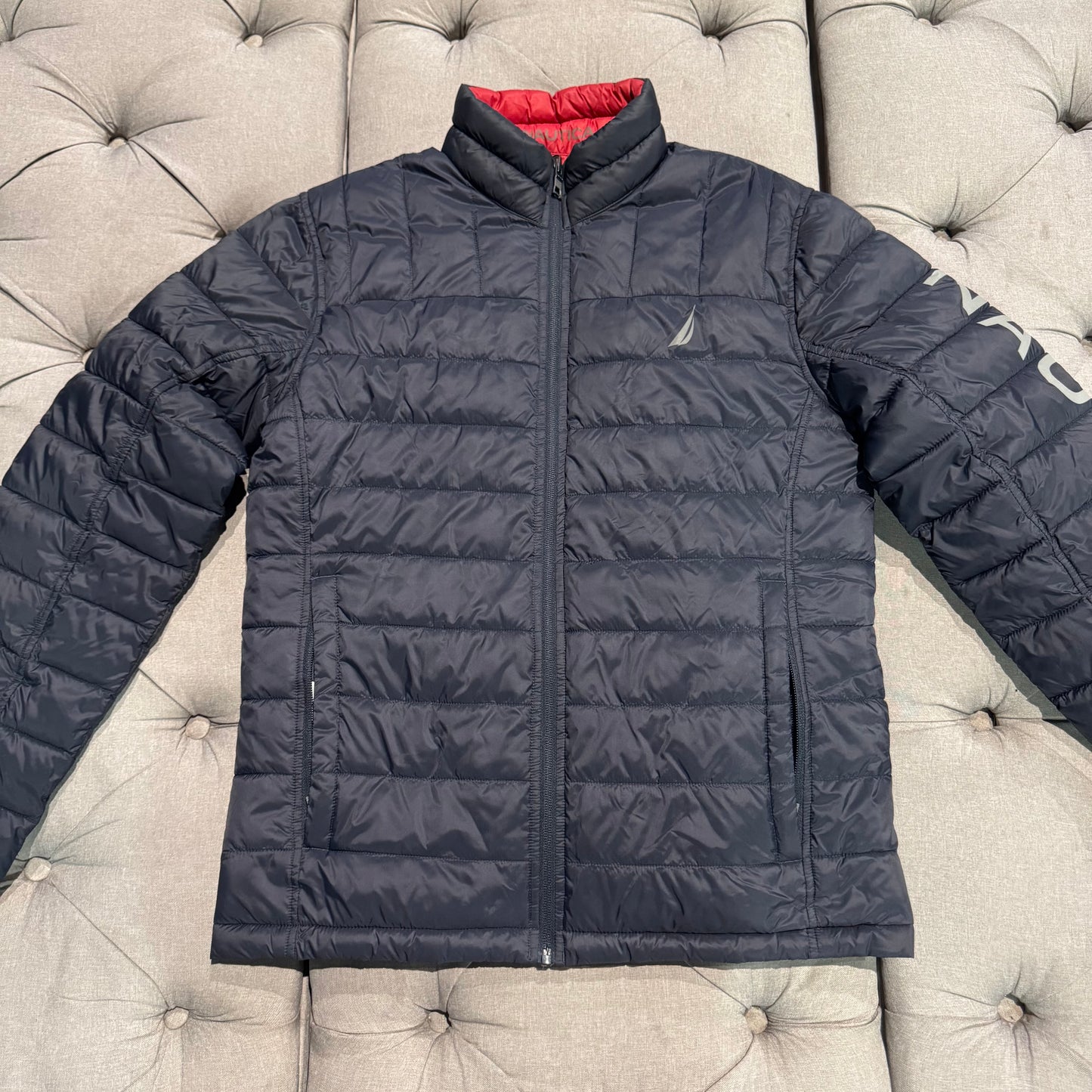Nautica Reversible Puffer Jacket 'Navy Blue/Red' (Second hand)