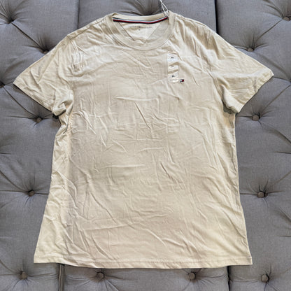Tommy Hilfiger Flag Embroidery Tshirt 'Sand'