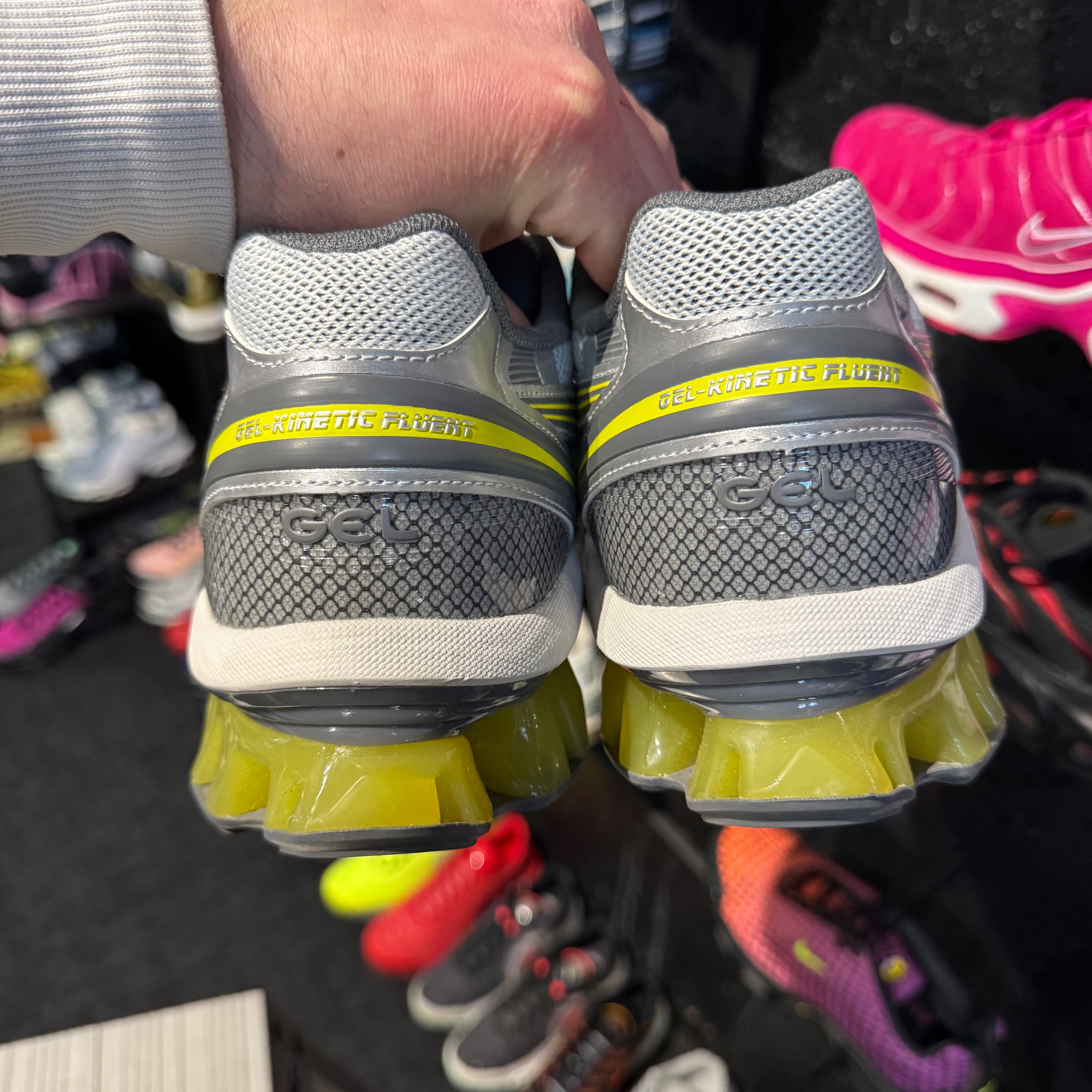 Asics Gel Kinetic Fluent 'Glacier Grey Lime' (Brand New)