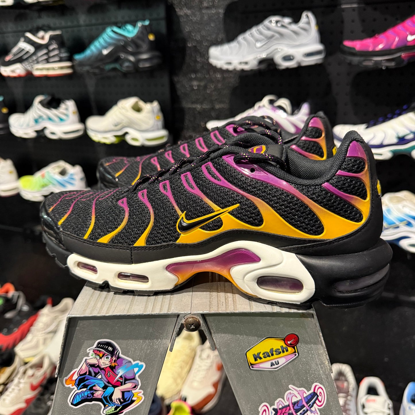 Nike Air Max Plus TN 'Black University Gold Viotech Purple' (Brand New)