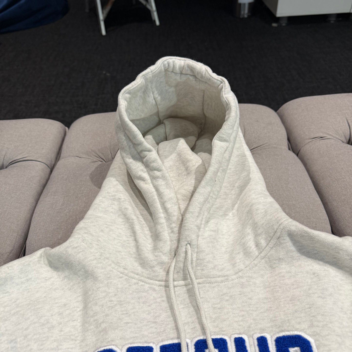 Geedup Play For Keeps Hoodie 'White Marle Blue' (Second hand)