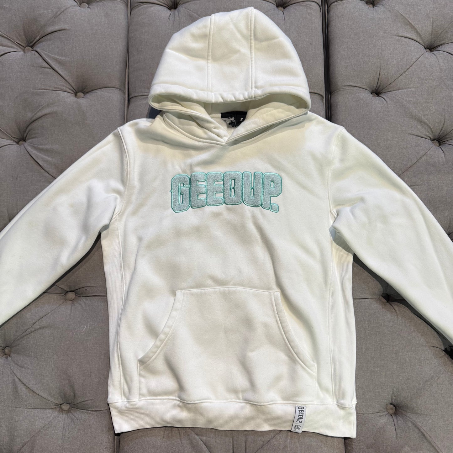 Geedup Play For Keeps Hoodie 'Bone Teal' (Second hand)