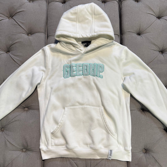Geedup Play For Keeps Hoodie 'Bone Teal' (Second hand)