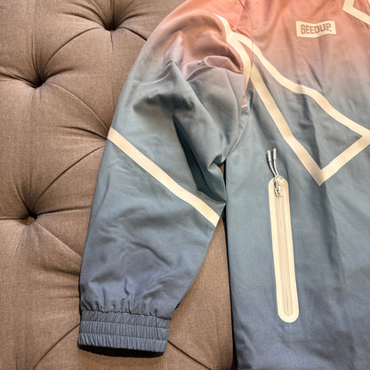 Geedup X ArrDee Sublimated Zipup Jacket 'Baby Blue Peach' (Brand New)