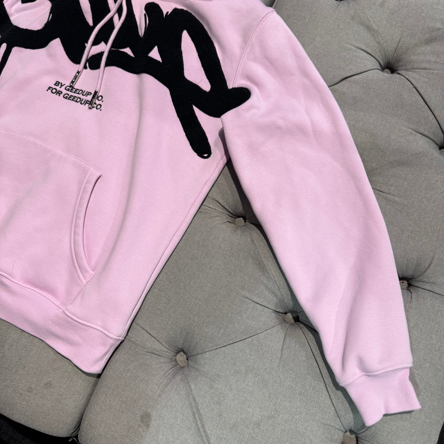 Geedup Handstyle Hoodie 'Lavender Black' (Second hand)