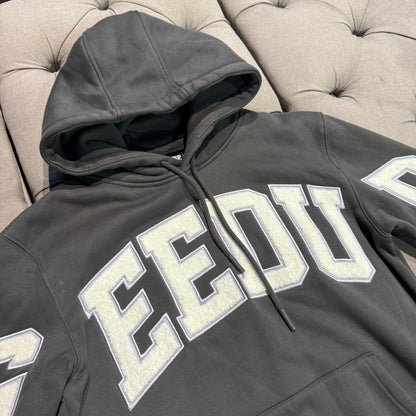 Geedup Team Logo Hoodie 'Ashpalt Grey White' (Second hand)