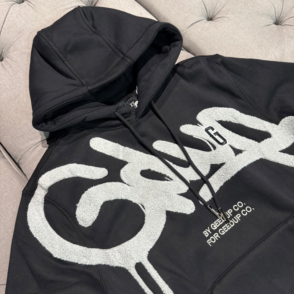 Geedup Handstyle G Hoodie 'Black Grey' (Brand New)