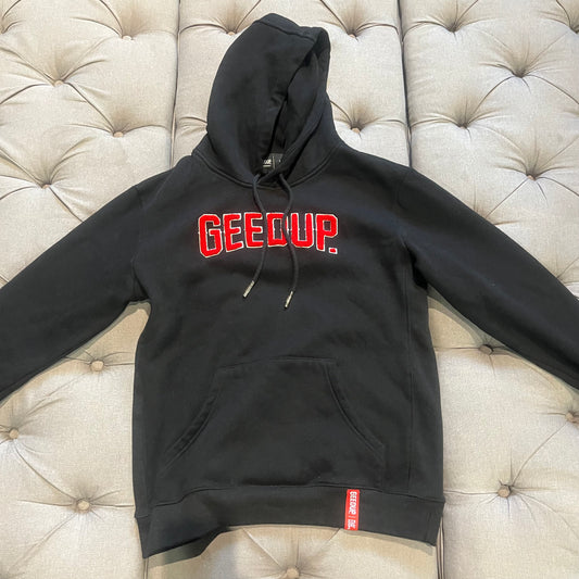 Geedup Play For Keeps Hoodie 'Red Black' (Second hand)