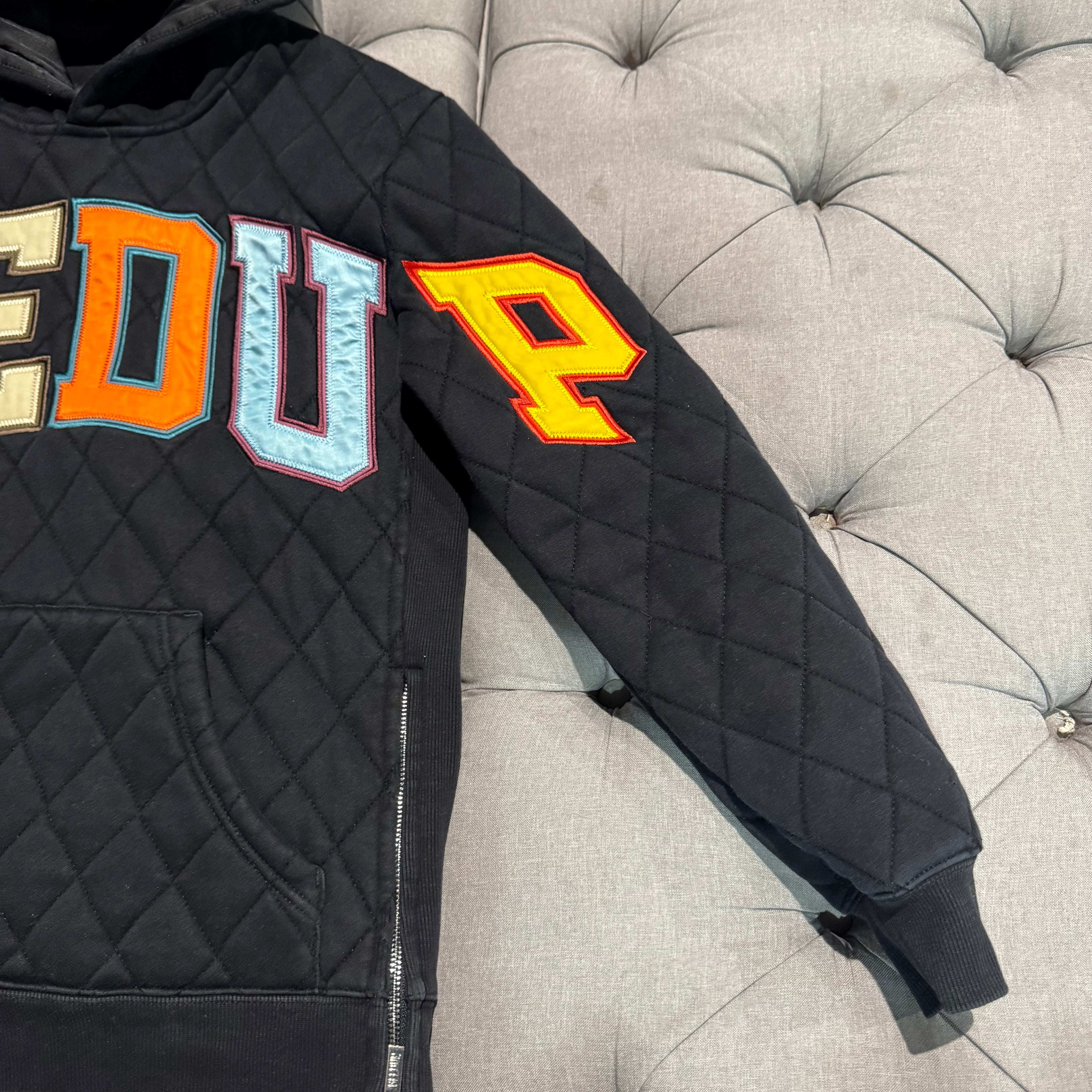 Geedup Team Logo Hoodie 'Holy Grail Multi Color 2.0 Quilt' (Second hand)