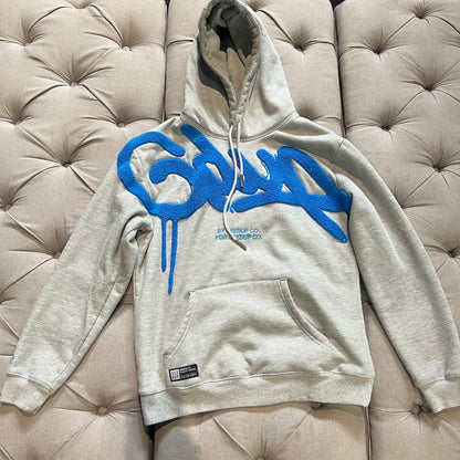 Geedup Handstyle Hoodie 'Grey Blue' (Second hand)