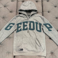Geedup Team Logo Hoodie 'Grey Aqua Green' (Second hand)