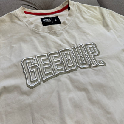 Geedup Stitched Team Logo T-Shirt White (Second hand)