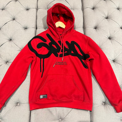 Geedup Handstyle Hoodie 'Red Black' (Second hand)
