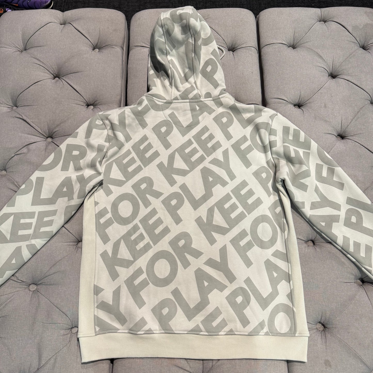Geedup Mono Logo Zip-up Hoodie 'Tan' (Second hand)