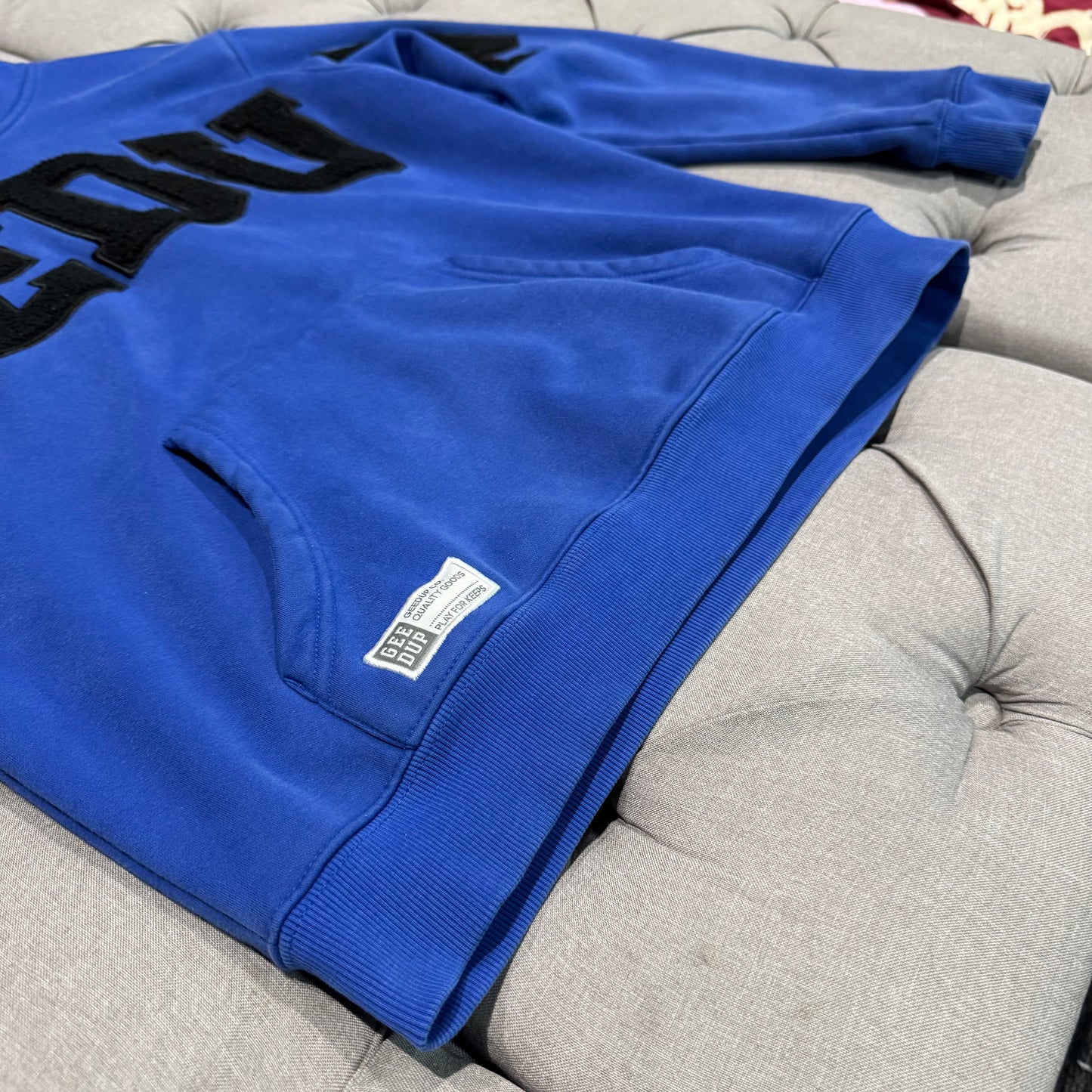 Geedup Team Logo Hoodie 'Royal Blue Black' (Second hand)