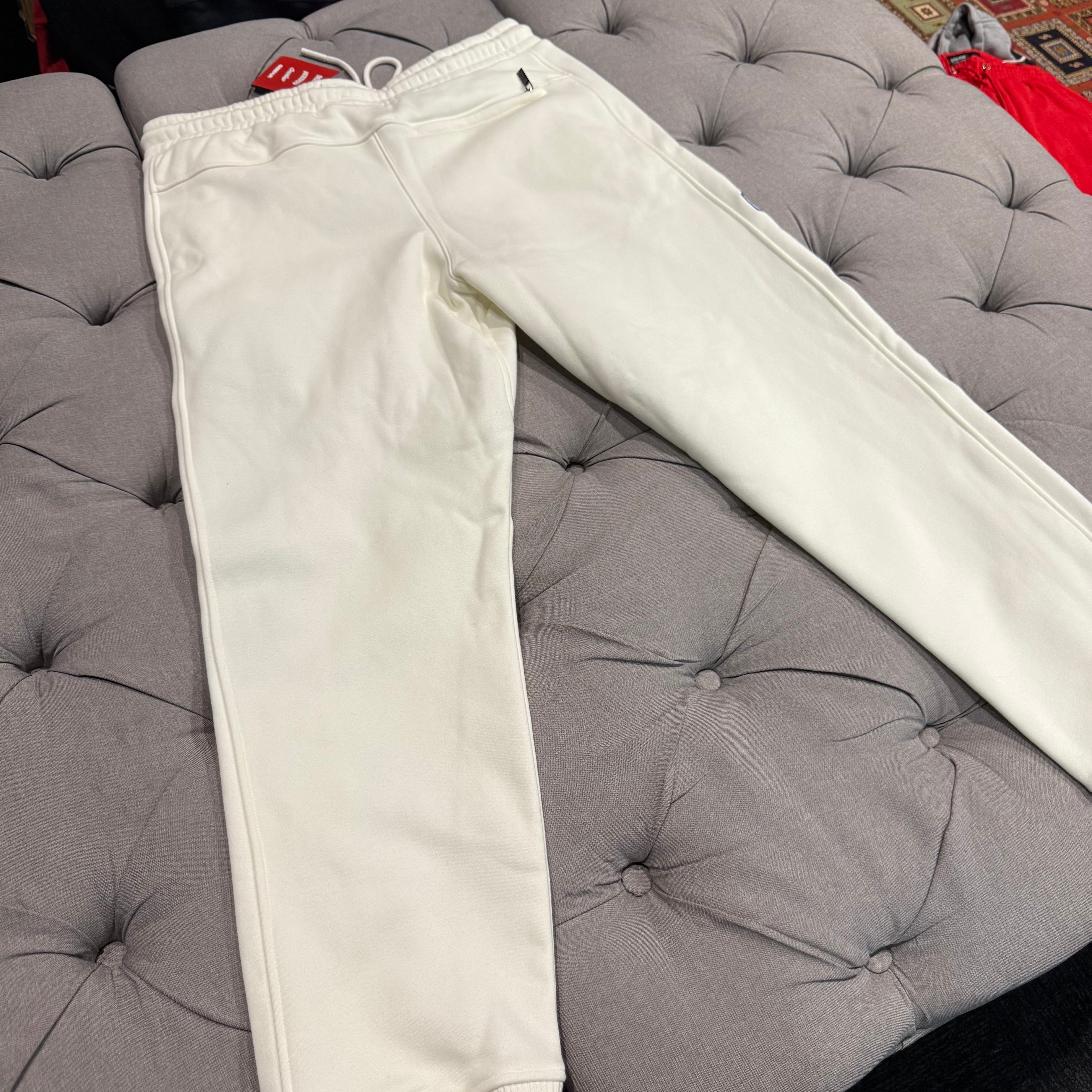 Geedup Sportsman Badges Track Pants 'Light Cream' (Second hand)