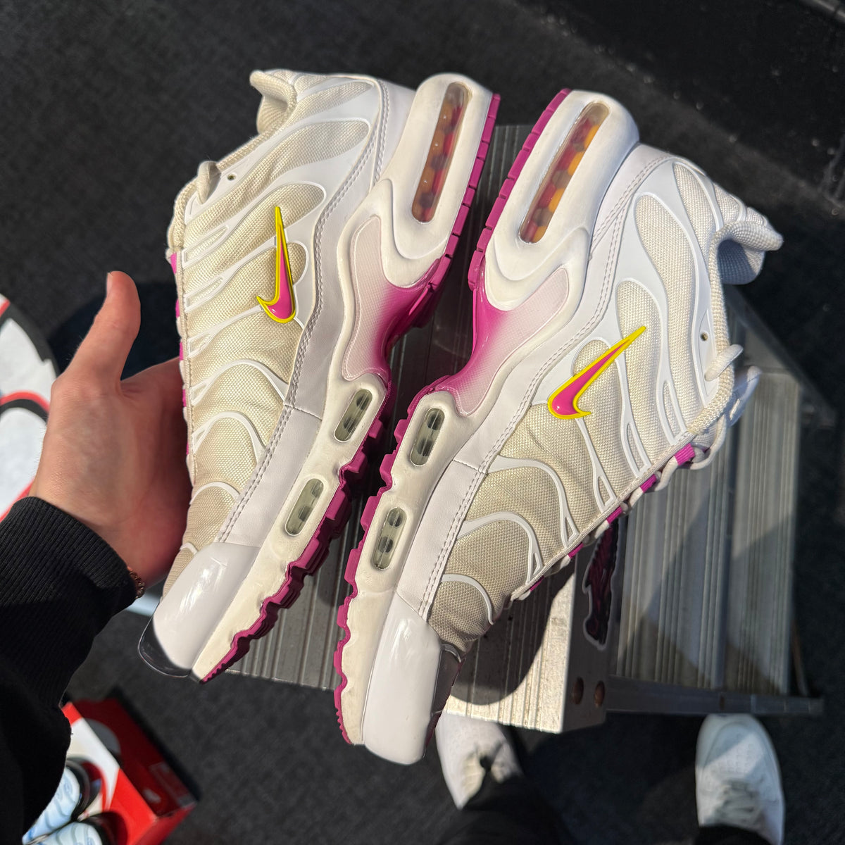 Nike Air Max Plus TN 'Lotus White Pink Fire' (Second hand)