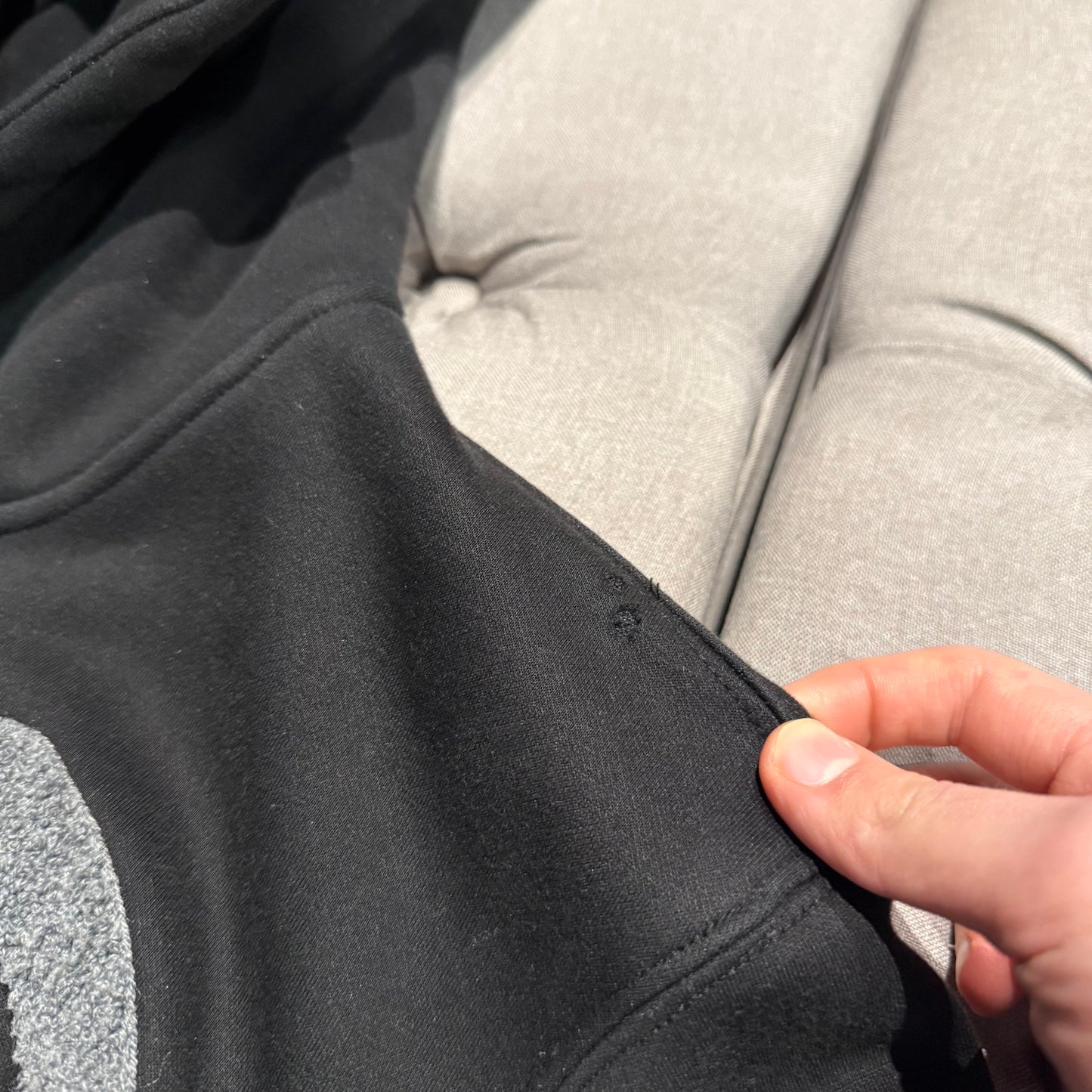 Geedup Handstyle Hoodie 'Grey Black' (Second hand)