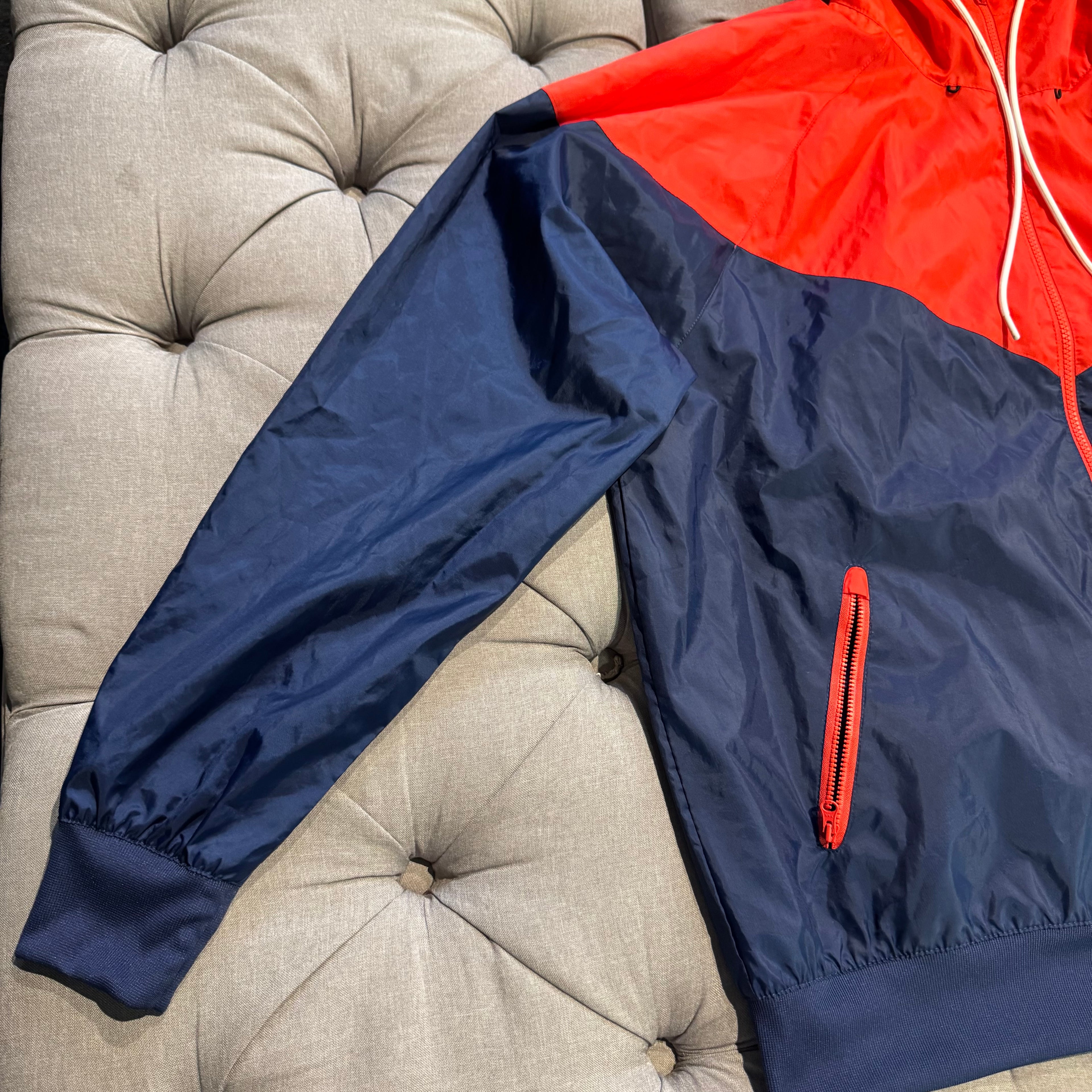 Nike 2 Tone Windbreaker Jacket 'Navy Red' (Second hand)