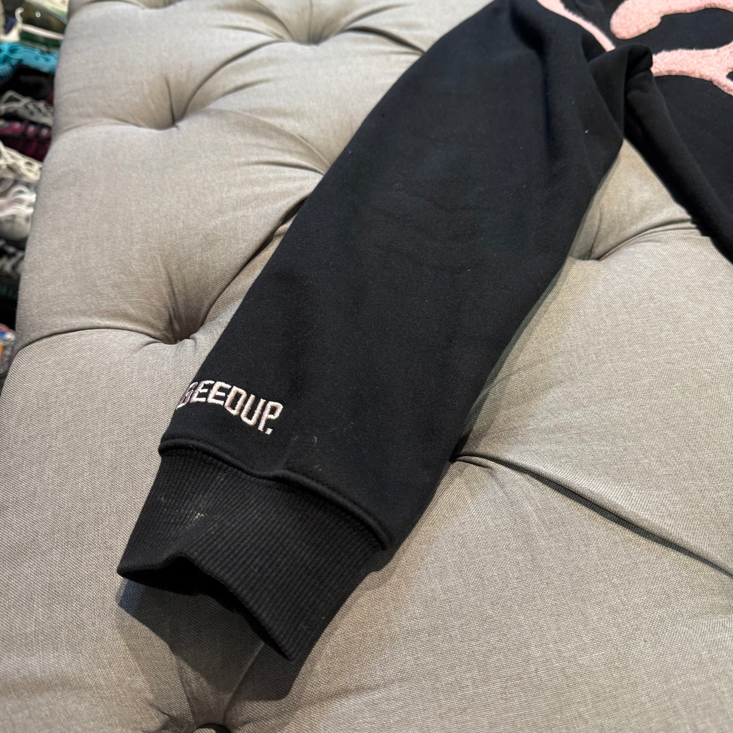 Geedup Handstyle Hoodie 'Black Pink' (Second hand)