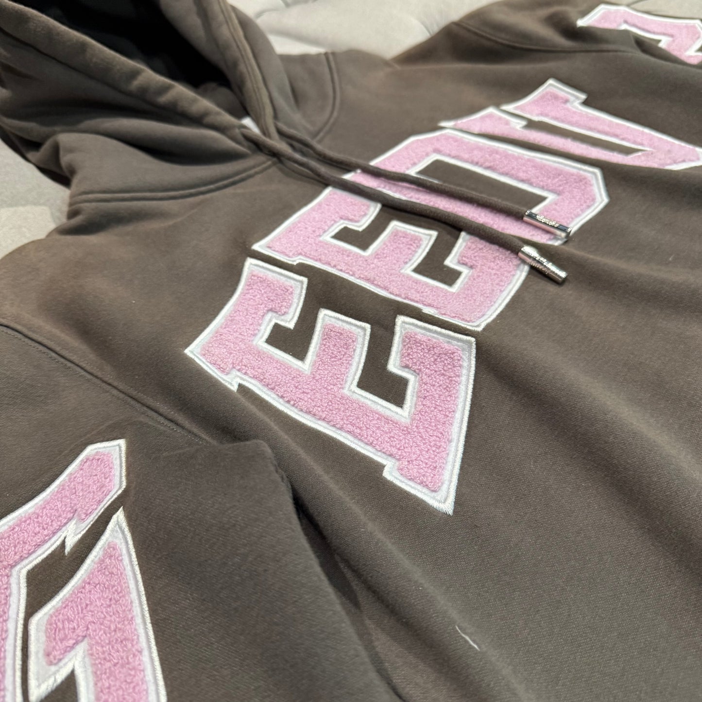 Geedup Team Logo Hoodie 'Charcoal Dusty Pink' (Second hand)