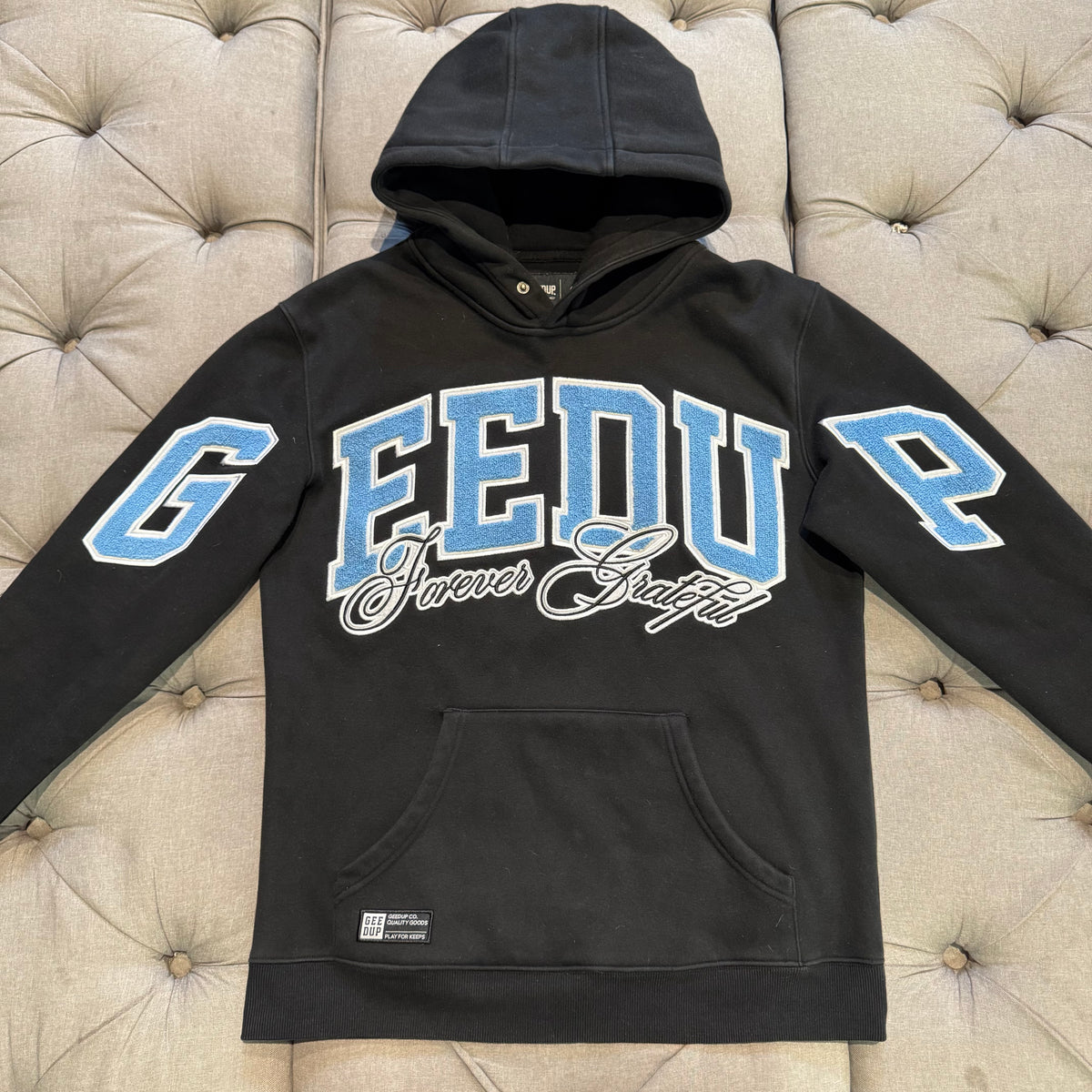 Geedup x Blueboy Hoodie 'Forever Grateful' (Second hand)