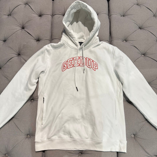Geedup Team Logo Proud Hoodie 'White Red' (Second hand)