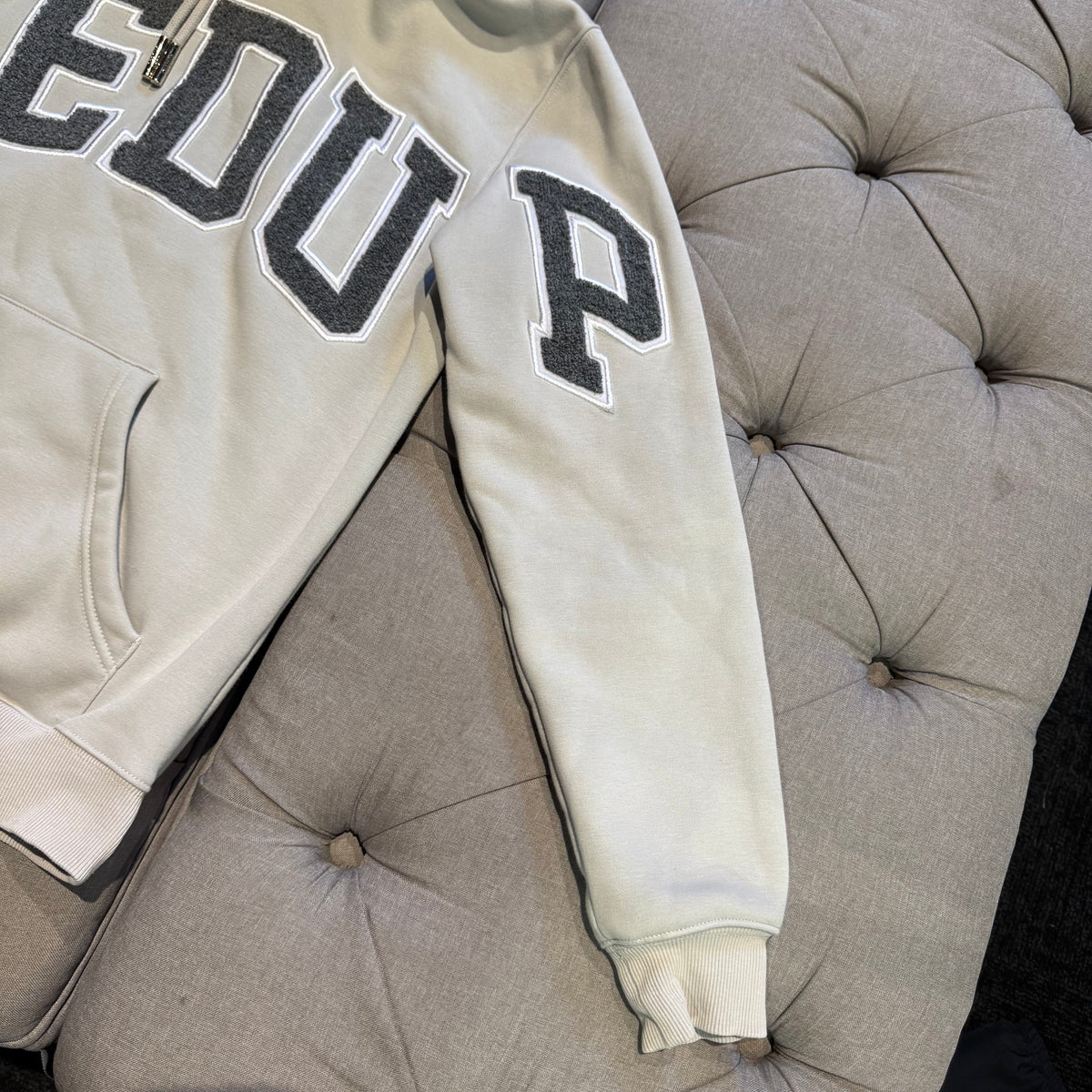 Geedup Team Logo Hoodie 'Grey Monochrome' (Second hand)