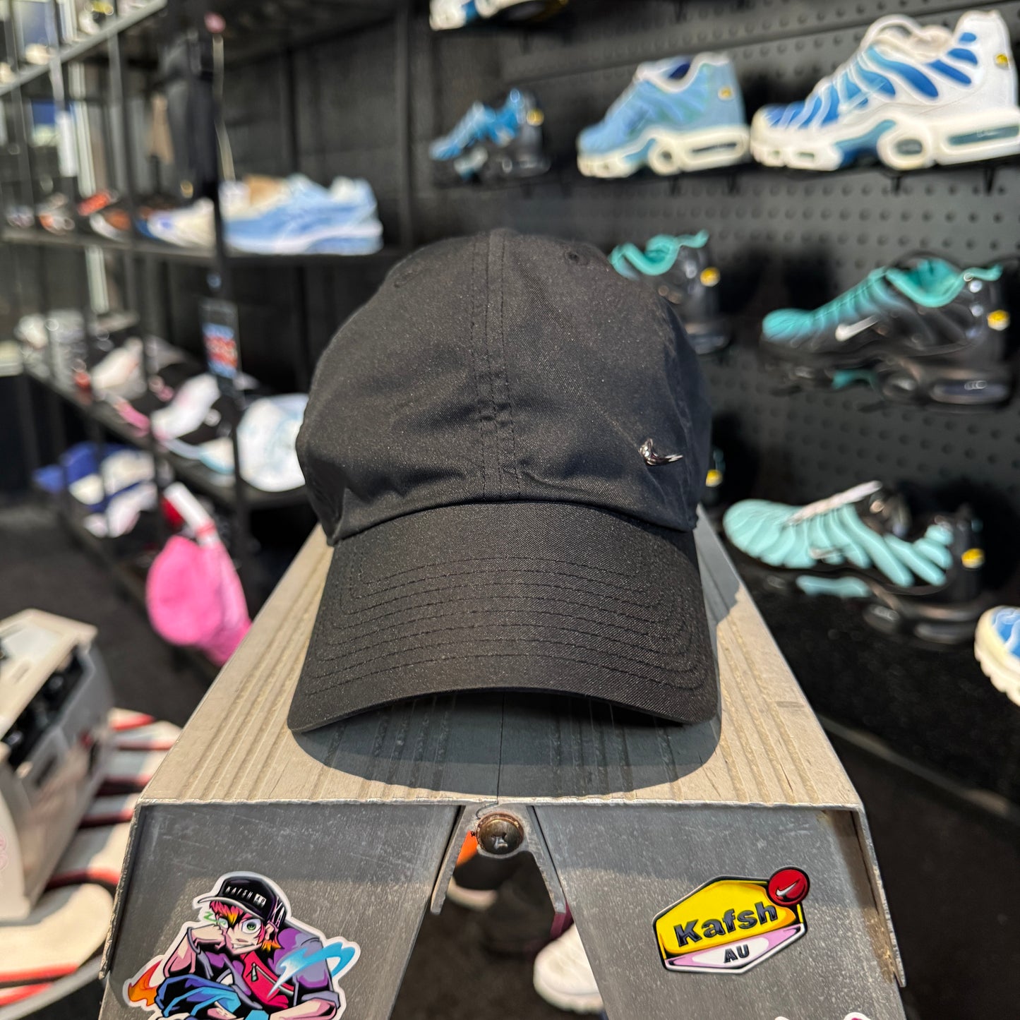 Nike Metal Swoosh Cap ‘Black' (Second Hand)