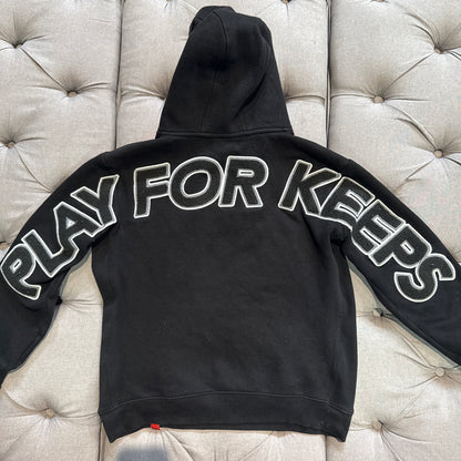 Geedup Play For Keeps Hoodie 'Black Black White' (Second hand)