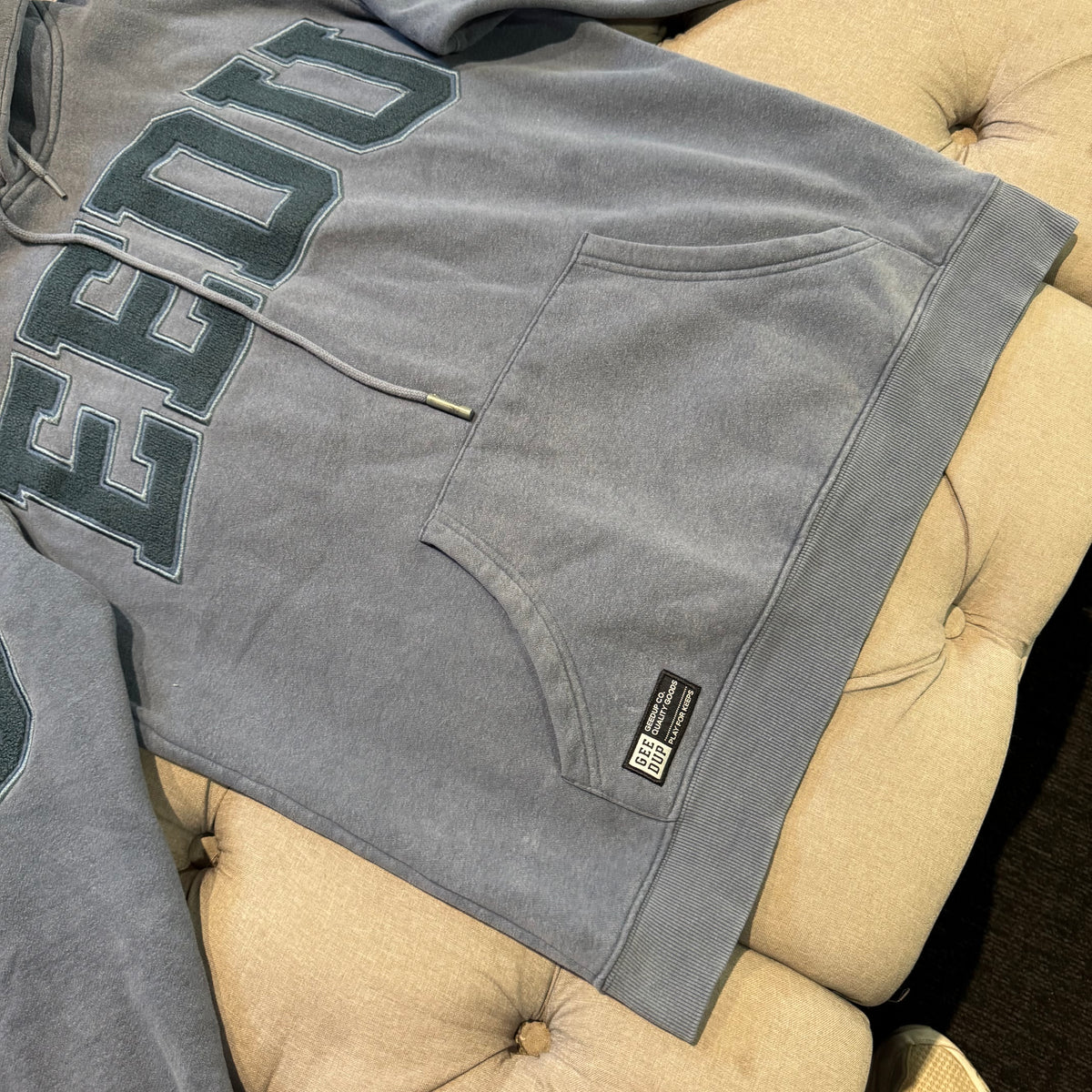 Geedup Team Logo Hoodie 'Petrol Blue' (Second hand)