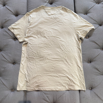 Tommy Hilfiger Flag Embroidery Tshirt 'Sand'