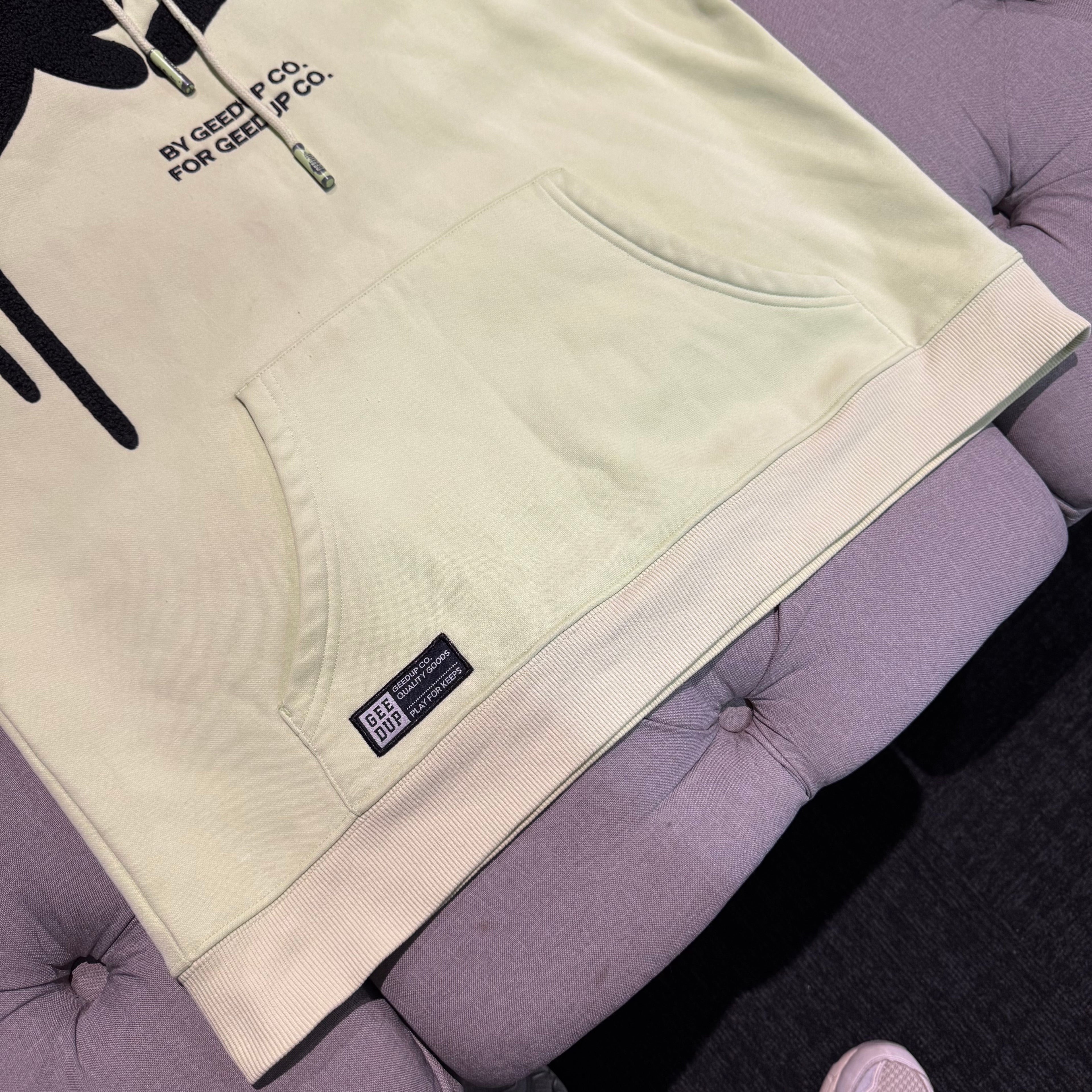Geedup Handstyle Hoodie 'Pastel Green Black' (Second hand)