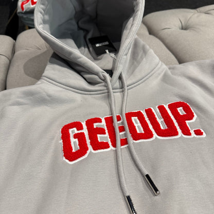 Geedup Play For Keeps Hoodie 'Grey Red' (Second hand)
