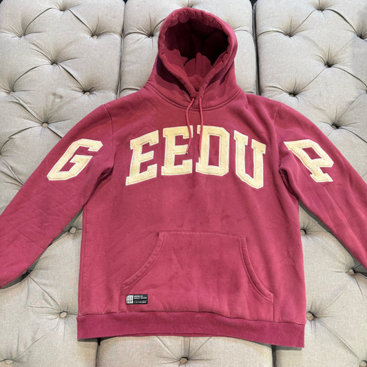 Geedup Team Logo Hoodie (Old Model) 'Maroon Cream' (Second hand)
