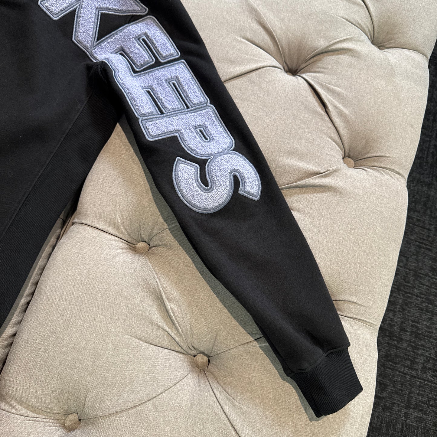 Geedup Play For Keeps Hoodie 'Black/Lavender Purple' (Second hand)