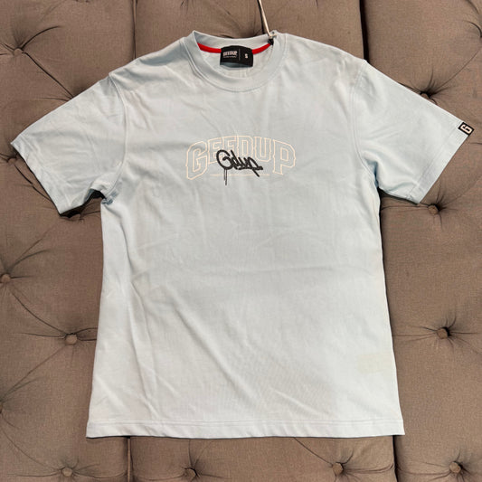 Geedup Since 2010 Handstyle T-shirt 'Baby Blue' (Brand New)