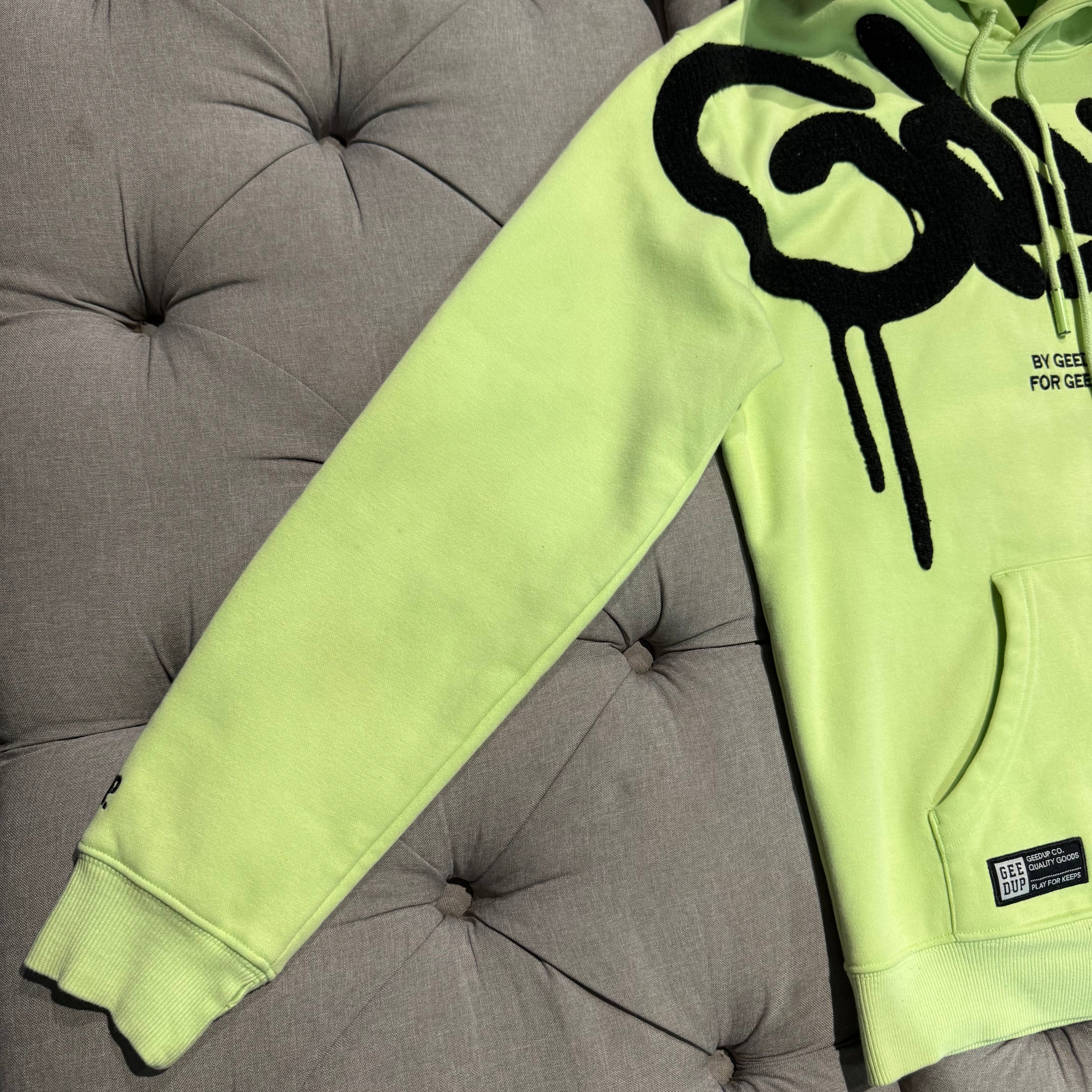 Geedup Handstyle Hoodie 'Pastel Black' (Second hand)