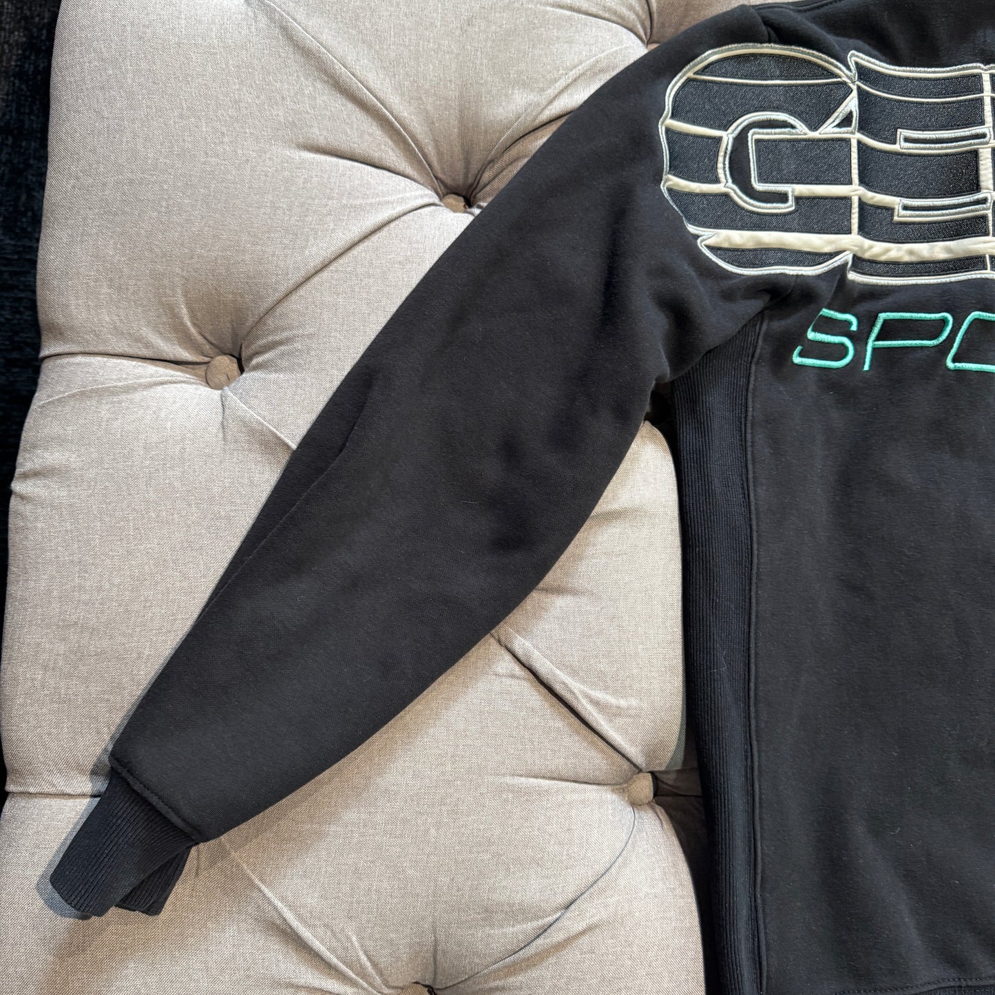 Geedup Sportsman Crewneck 'Black Teal' (Second hand)