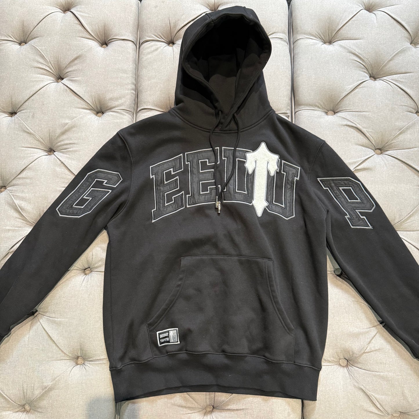 Geedup X Trapstar Team Logo x Irongate T Hoodie 'Black White' (Second hand)