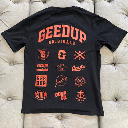 Geedup Originals T-Shirt 'Black Red' (Second hand)