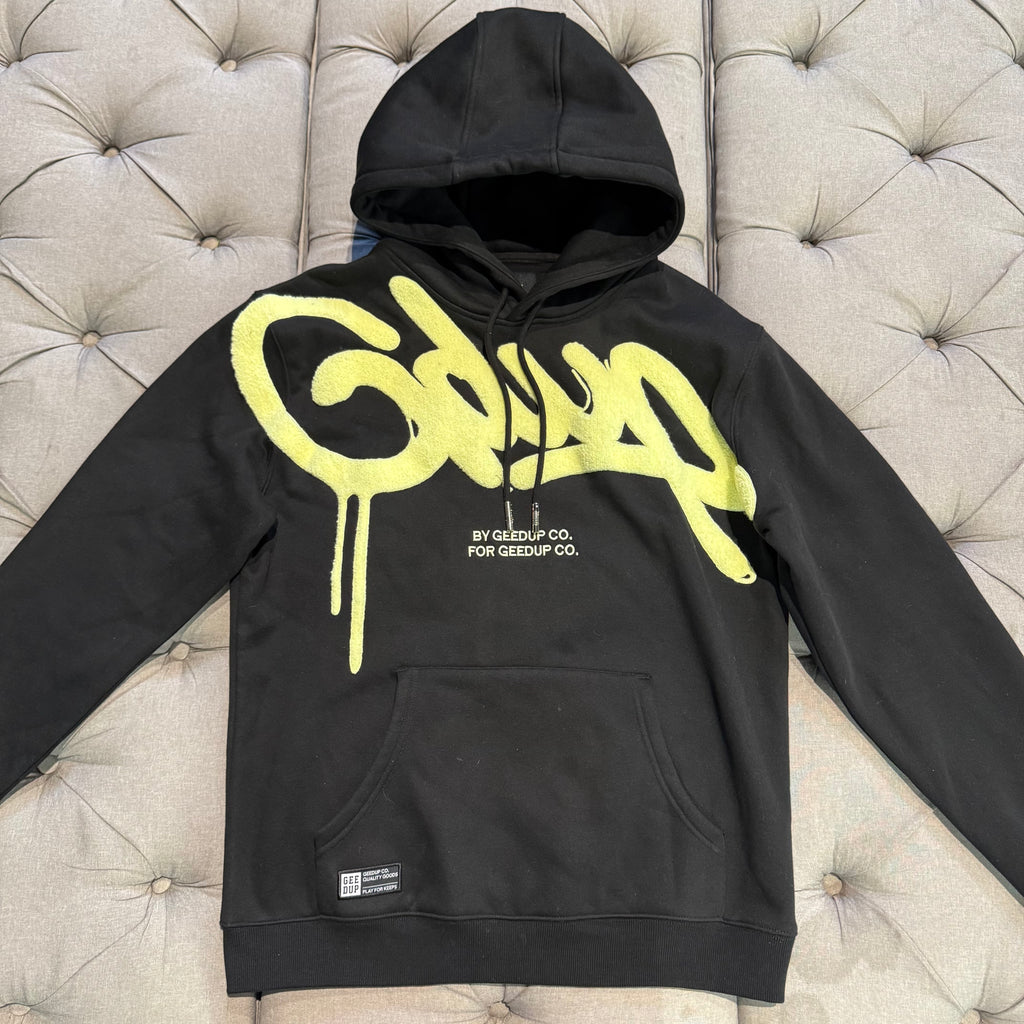 Geedup Handstyle Hoodie 'Black Sorbet' (Second hand)