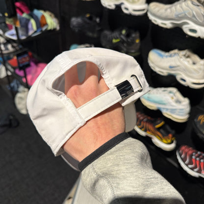 Nike Unstructured Dri-Fit Club Metal Swoosh Strapback Cap 'White' (Second Hand)